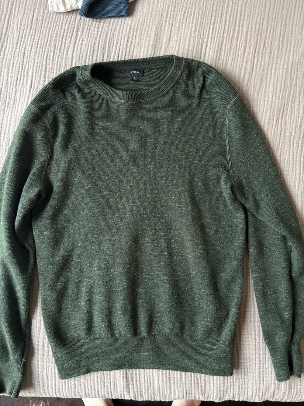 J. Crew Men’s Crewneck Sweater in Moss Green